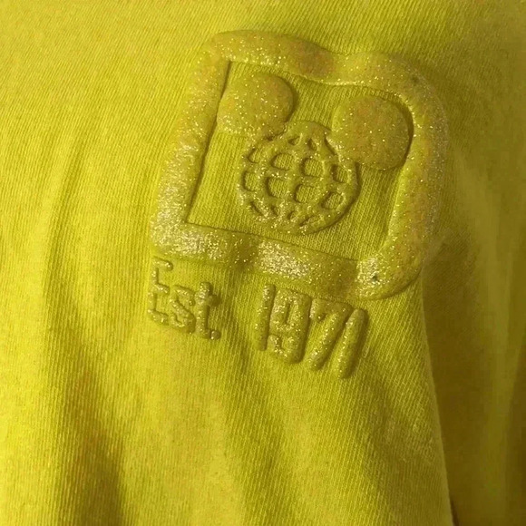 Disney Parks Dapper Day Sunshine Yellow Spirit Jersey Size Medium RARE Read - Picture 7 of 13